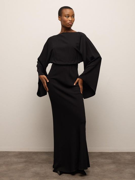 Long-Sleeved Black Dress