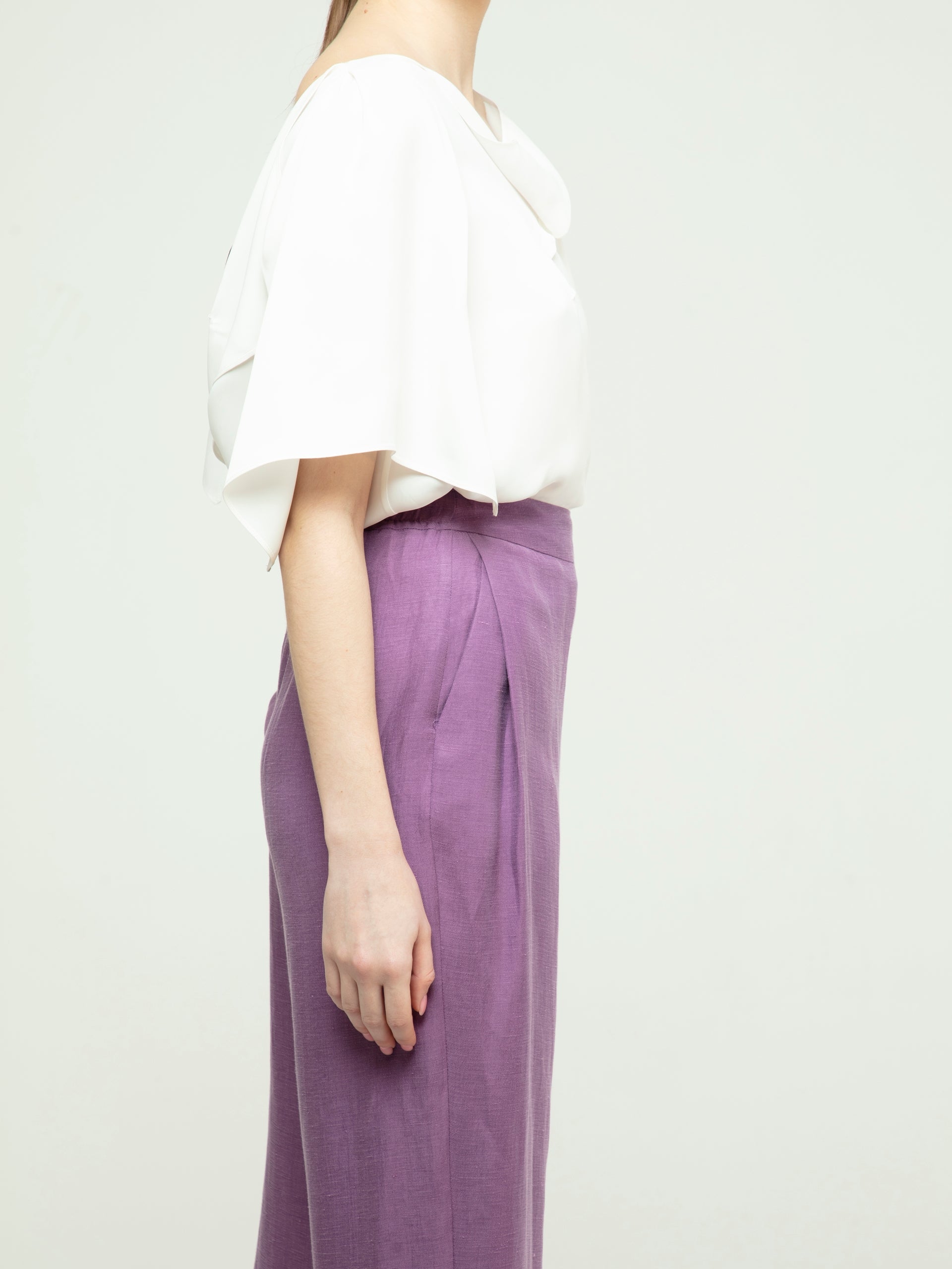 Linen Purple Pants