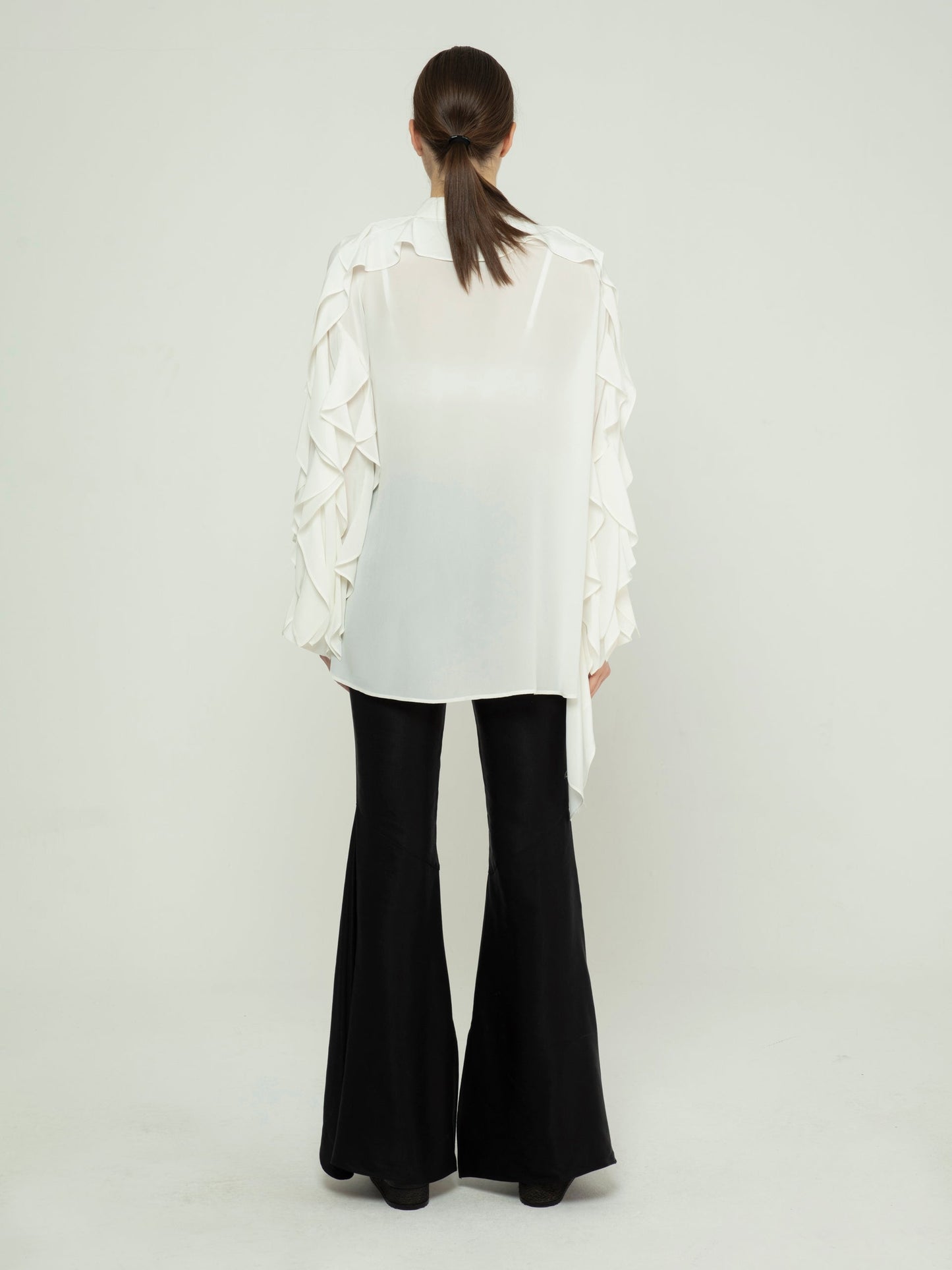 Shirt with Flounce Sleeves