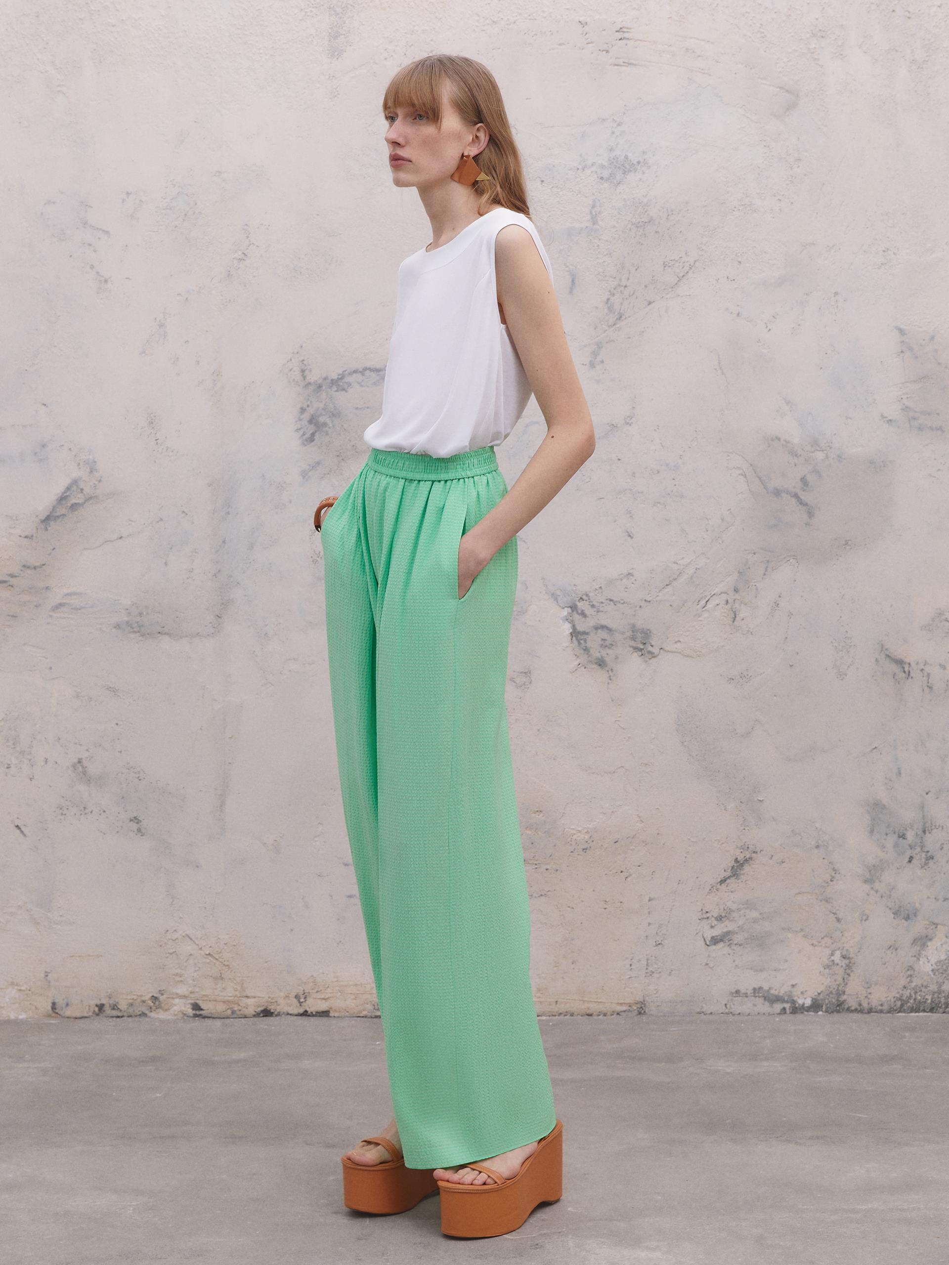 Waist Elastic Trousers