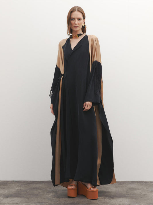 Contrast Oversize Abaya