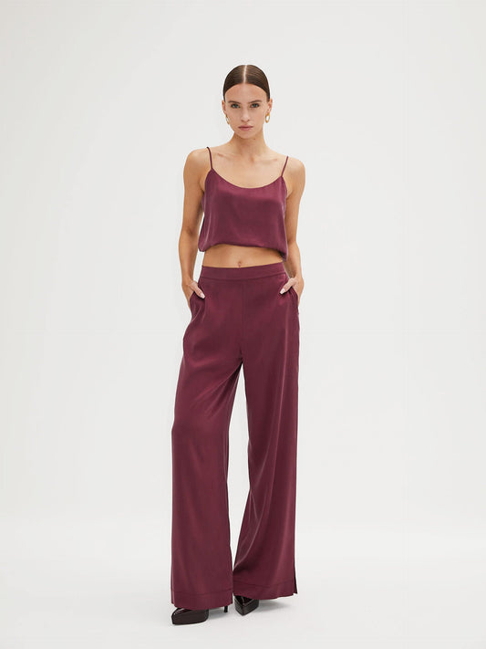 Trousers with Slit Detail on the Leg