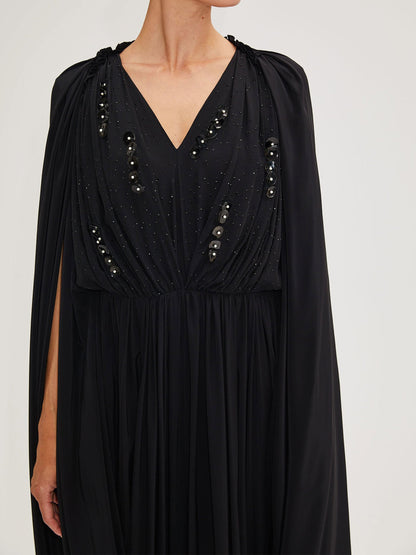Black Dress with Bead Detail