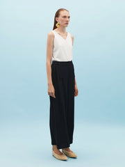 Wide Leg Black Trousers