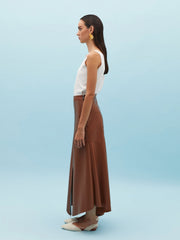 Brown Leather Skirt