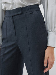 Straight Leg Gray Trousers