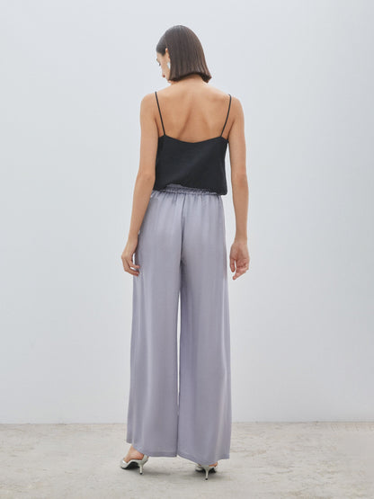 Wide Leg Lilac Trousers