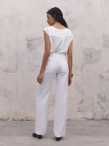Side Band Detail Trousers