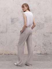 Side Pocket Detail Striped Trousers