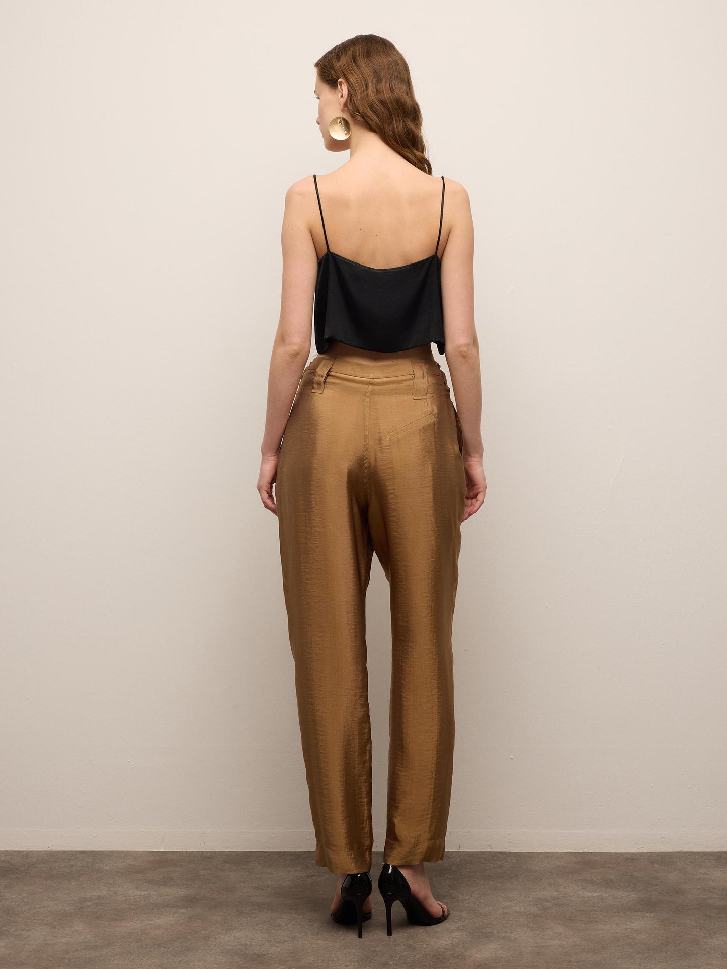 Shiny Fabric Trousers