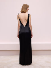 Black Dress with Shoulder Details